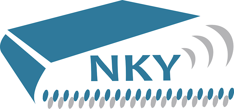 The logo of Näkövammaisten kirjastoyhdistys.